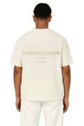 EMBRACE QADR Oversize T-Shirt Cremeweiß