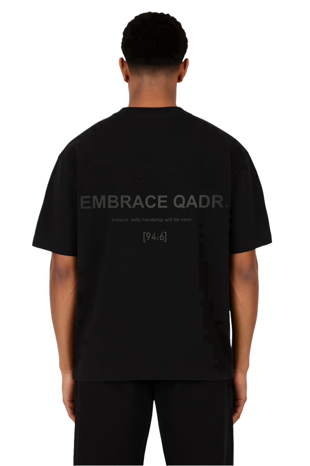 EMBRACE QADR Oversize T-Shirt Schwarz