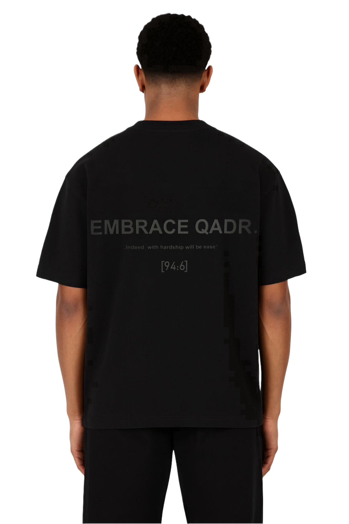 EMBRACE QADR Oversize T-Shirt Schwarz